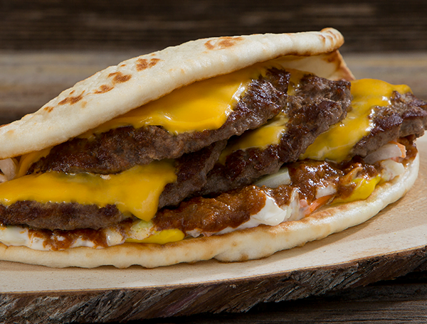 Old-Fashioned Chili Pita Burger
